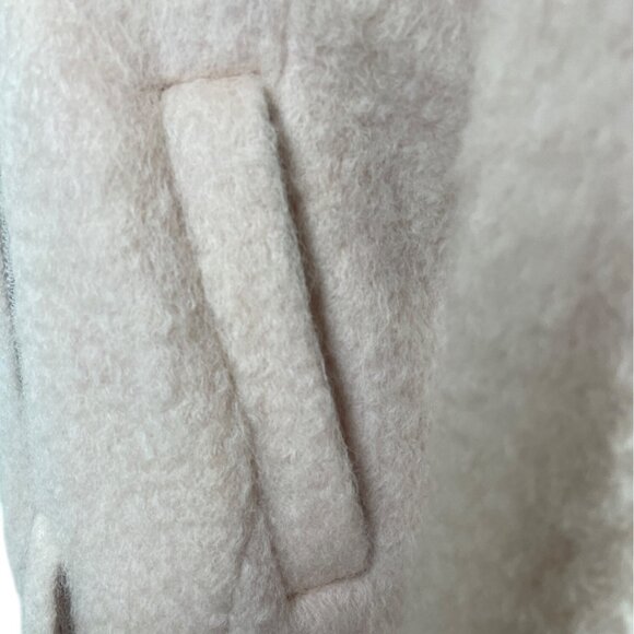 Express Womens Light Pink Wool-Blend Moto Jacket Stylish Zipper Size XS - New - Picture 7 of 11